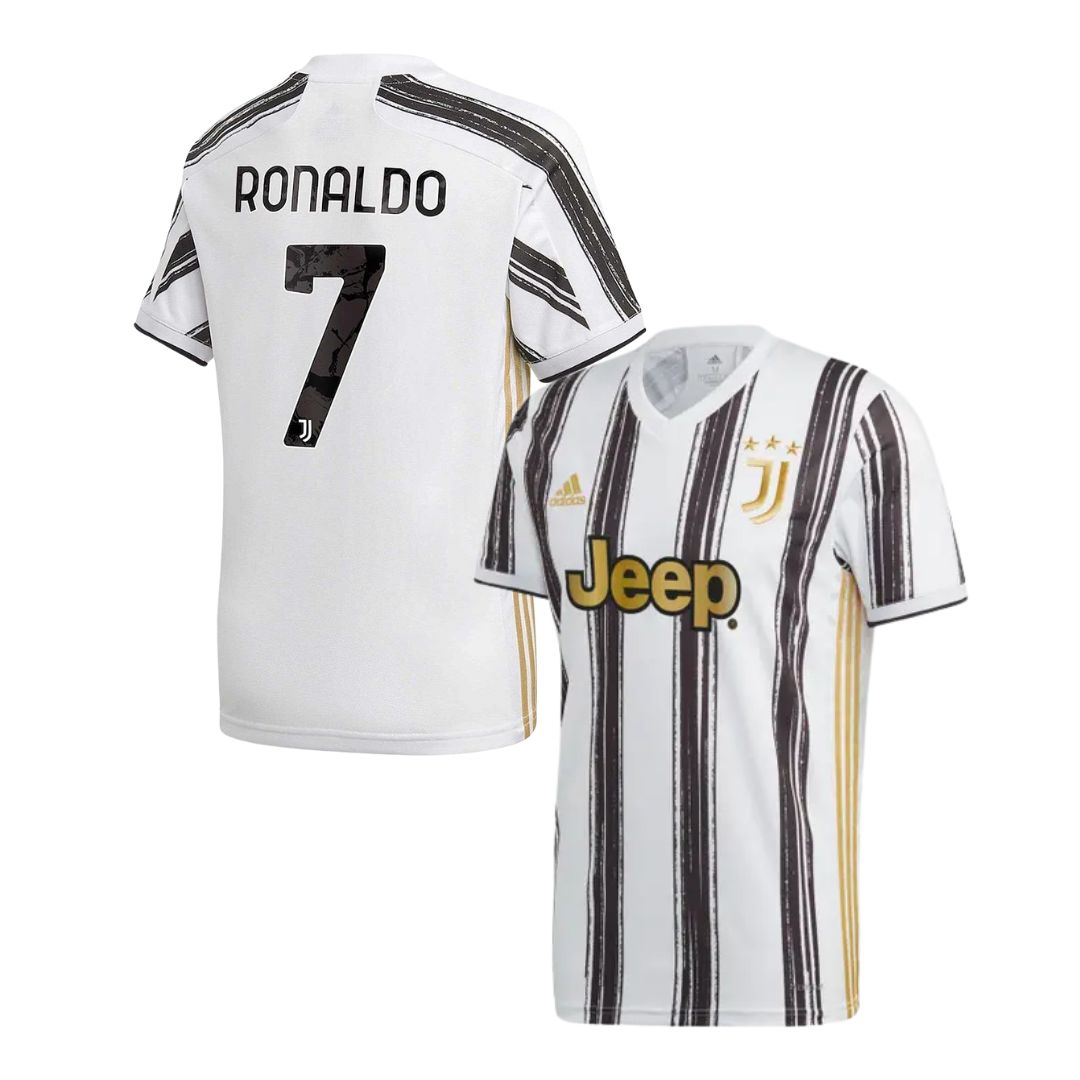 Camisa Retrô Juventus I Cristiano Ronaldo #7 2020 - Torcedor Masculina - Preto e Branco