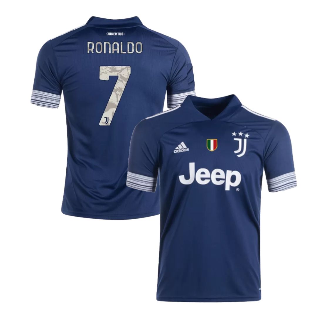 Camisa Retrô Juventus II Cristiano Ronaldo #7 2020 - Torcedor Masculina - Azul
