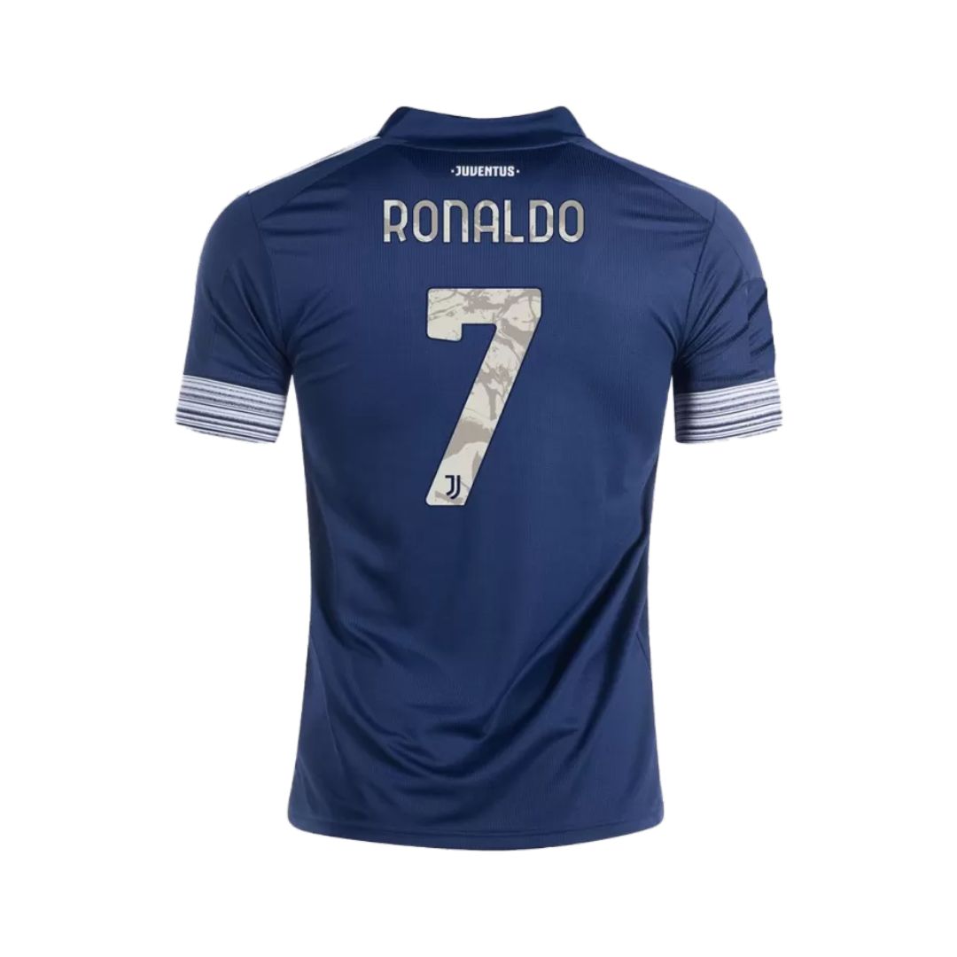 Camisa Retrô Juventus II Cristiano Ronaldo #7 2020 - Torcedor Masculina - Azul