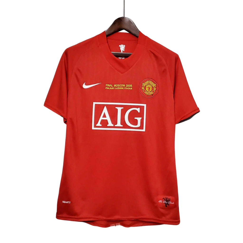 Camisa Retrô Manchester United I Cristiano Ronaldo #7 2008 - Torcedor Masculina - Vermelho