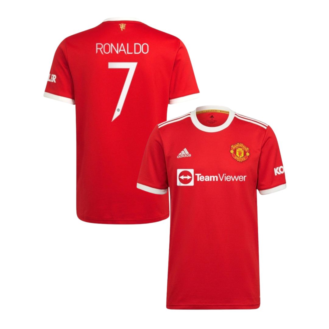 Camisa Retrô Manchester United I Cristiano Ronaldo #7 2021 - Torcedor Masculina - Vermelho