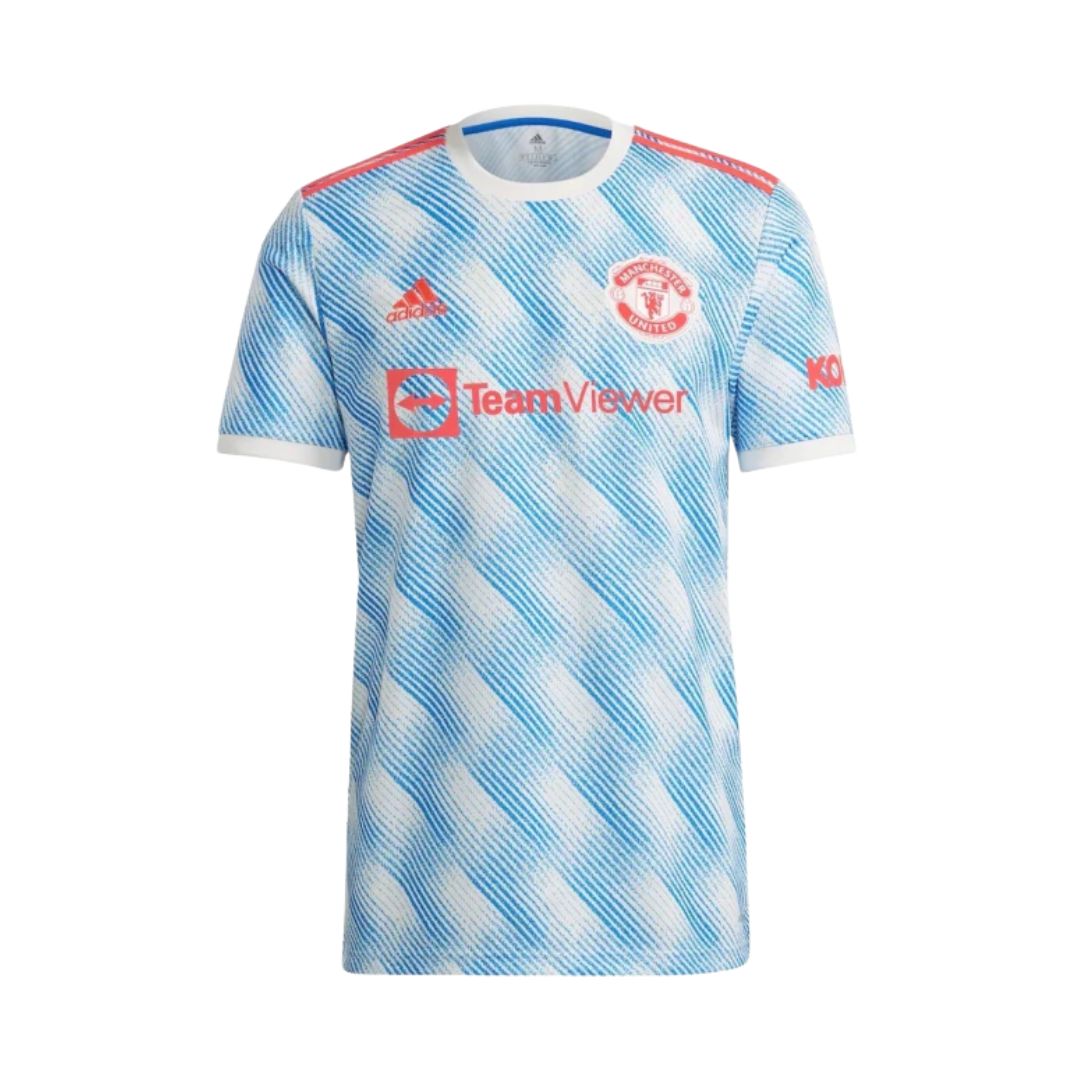 Camisa Retrô Manchester United II Cristiano Ronaldo #7 2021 - Torcedor Masculina - Azul