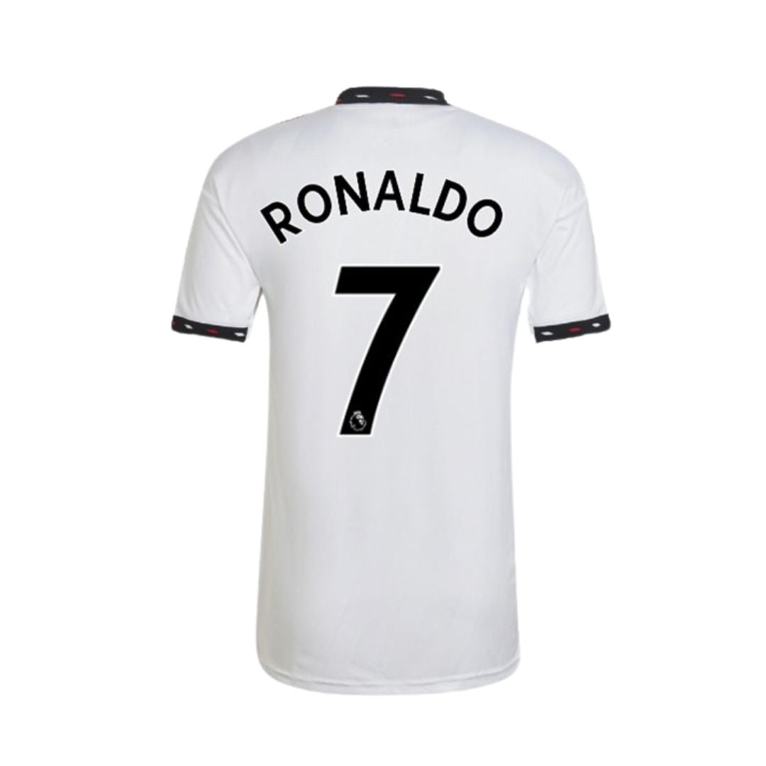 Camisa Manchester United II Cristiano Ronaldo #7 2022 - Torcedor Masculina - Branco