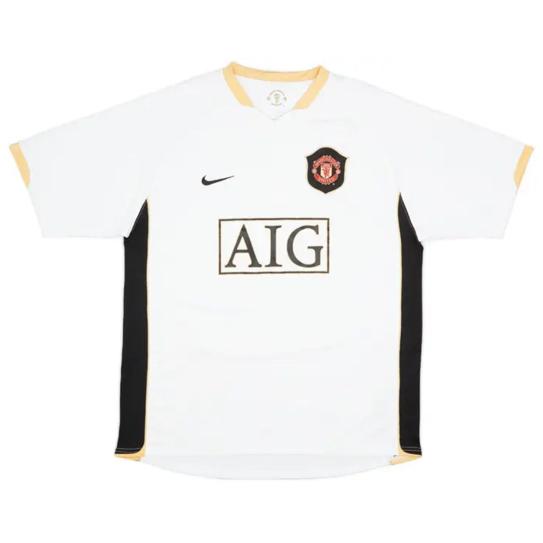 Camisa Retrô Manchester United II Cristiano Ronaldo #7 2006 - Torcedor Masculina - Branco