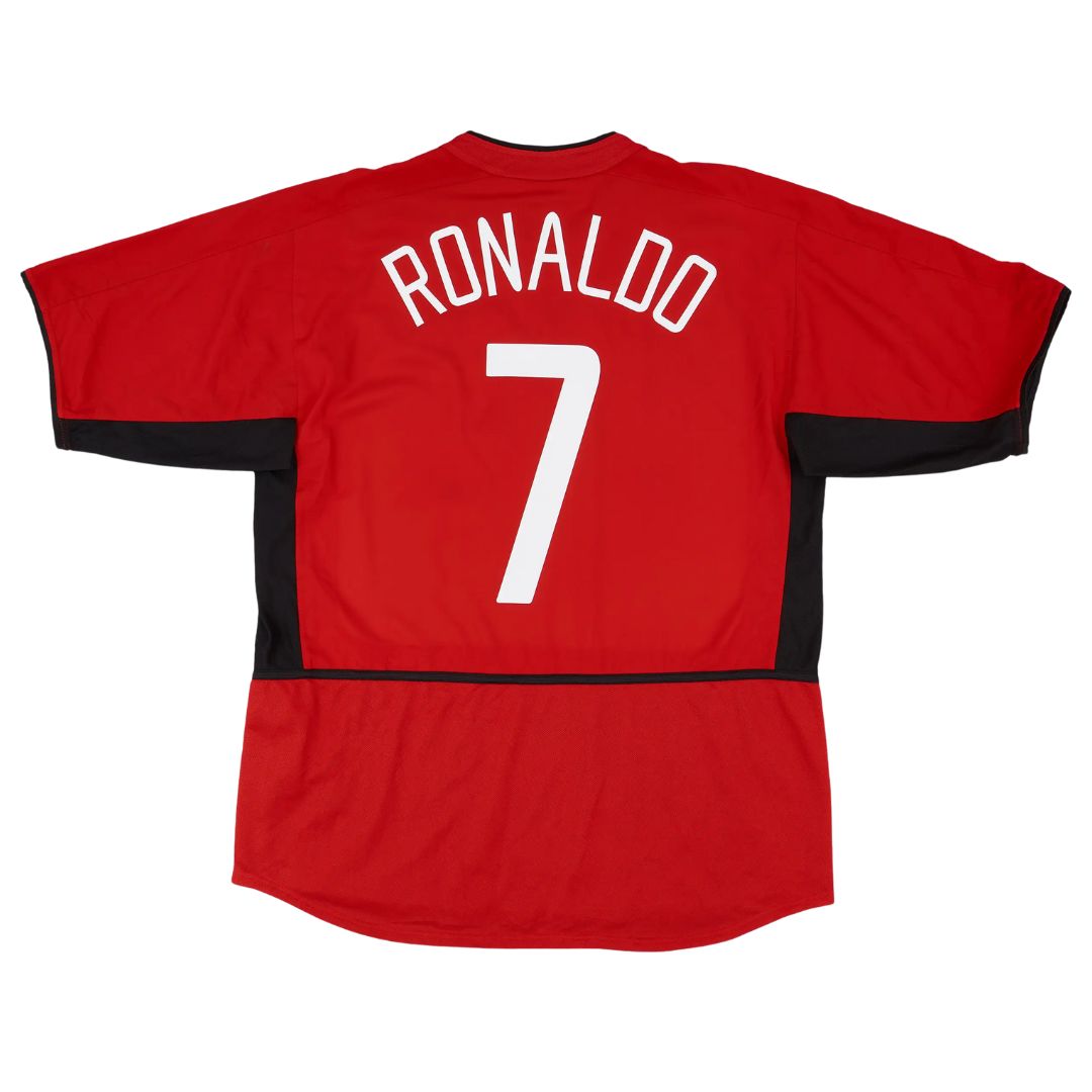 Camisa Retrô Manchester United I Cristiano Ronaldo #7 2003 - Torcedor Masculina - Vermelho