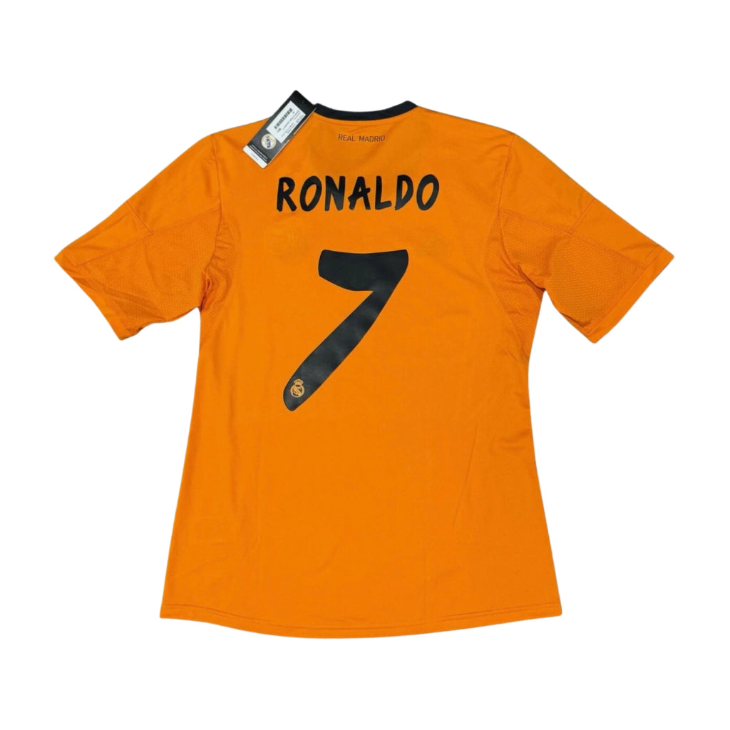 Camisa Retrô Real Madrid III Cristiano Ronaldo #7 2013 - Torcedor Masculina - Laranja