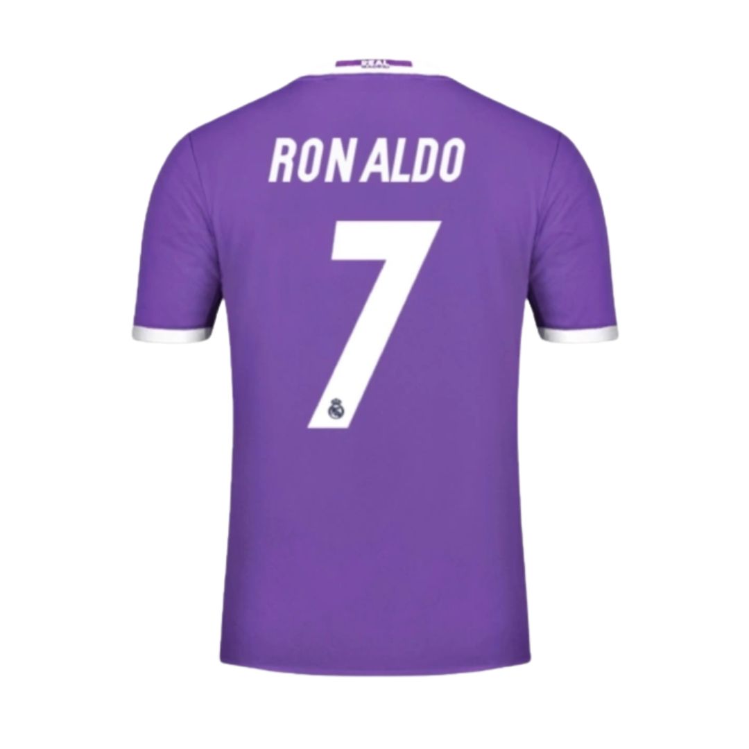 Camisa Retrô Real Madrid II Cristiano Ronaldo #7 2016 - Torcedor Masculina - Roxo