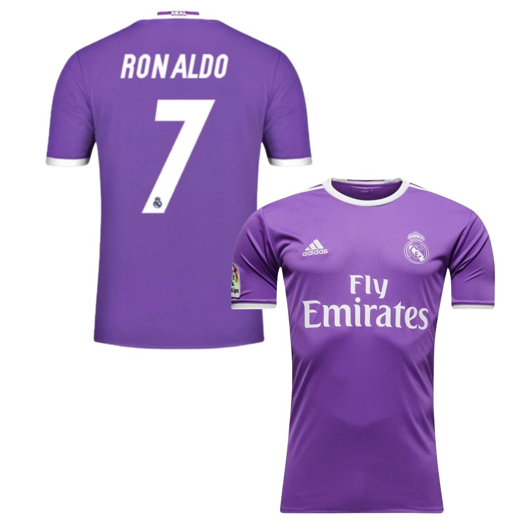 Camisa Retrô Real Madrid II Cristiano Ronaldo #7 2016 - Torcedor Masculina - Roxo