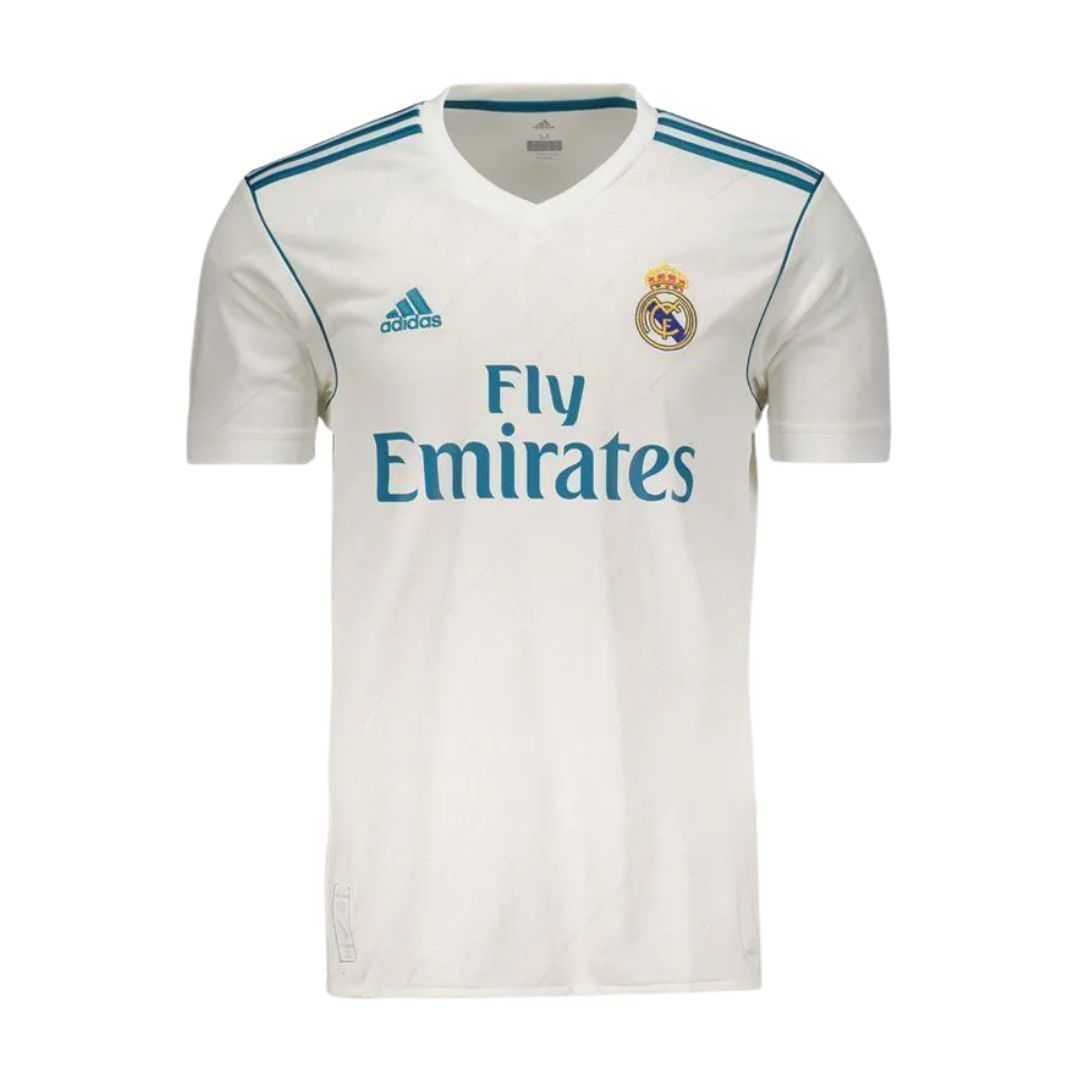 Camisa Retrô Real Madrid I Cristiano Ronaldo #7 2017 - Torcedor Masculina - Branco