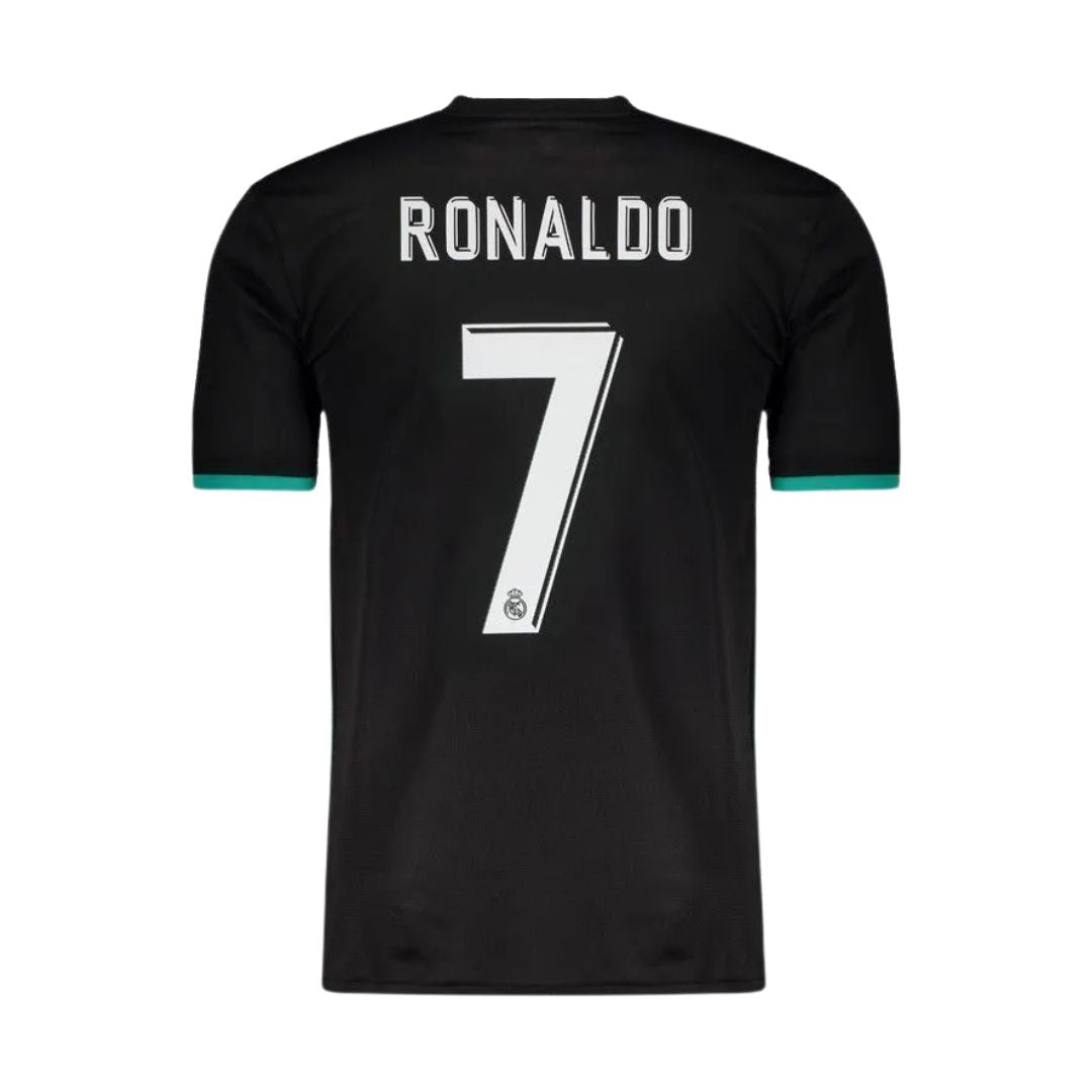 Camisa Retrô Real Madrid II Cristiano Ronaldo #7 2017 - Torcedor Masculina - Preto