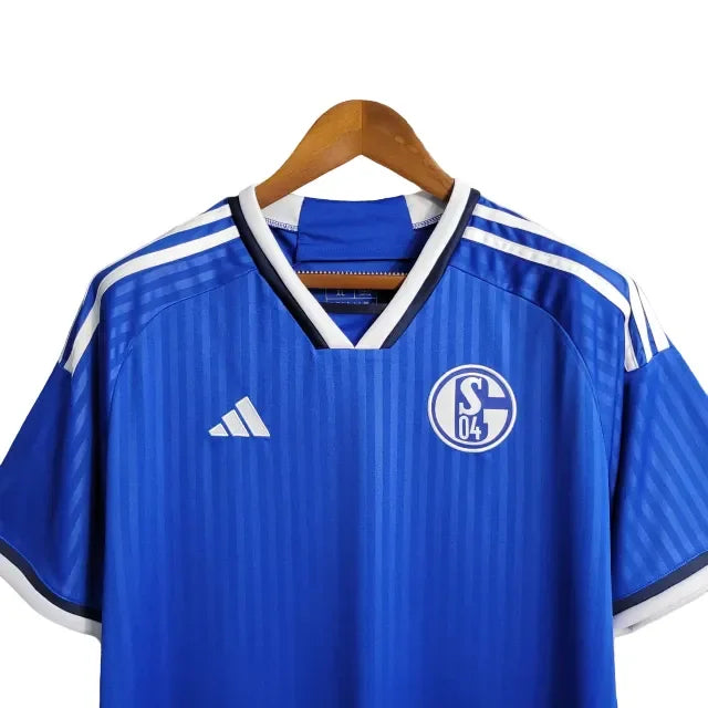 Camisa Schalke 04 I (Home) 23/24 - Torcedor Masculina - Azul - Manto Elegante