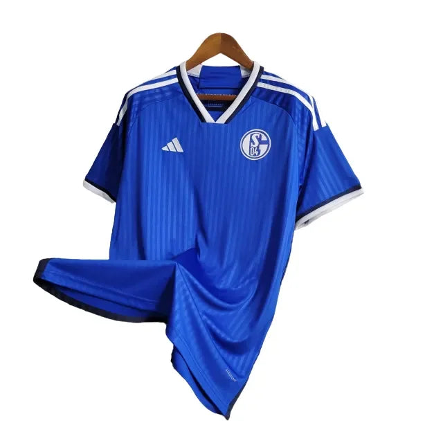Camisa Schalke 04 I (Home) 23/24 - Torcedor Masculina - Azul - Manto Elegante