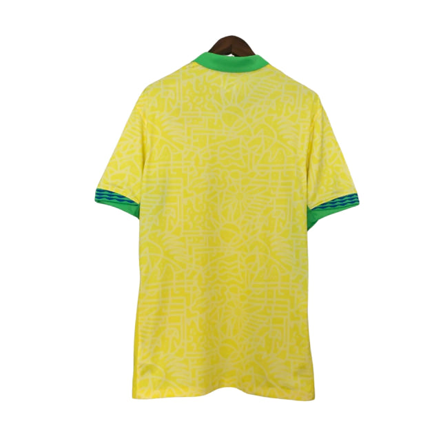 Camisa Seleção do Brasil I (Home) 24/25 - Torcedor Masculina - Amarelo - Manto Elegante
