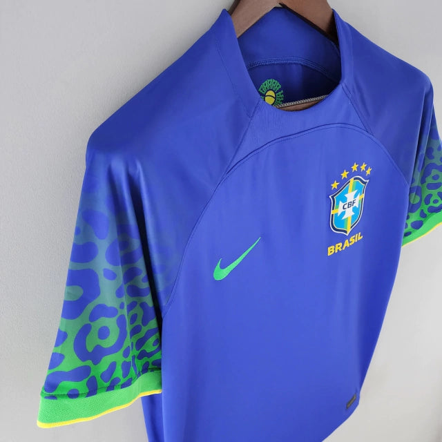Camisa do Brasil II (Away) 2022 - Torcedor Masculina - Azul - Manto Elegante