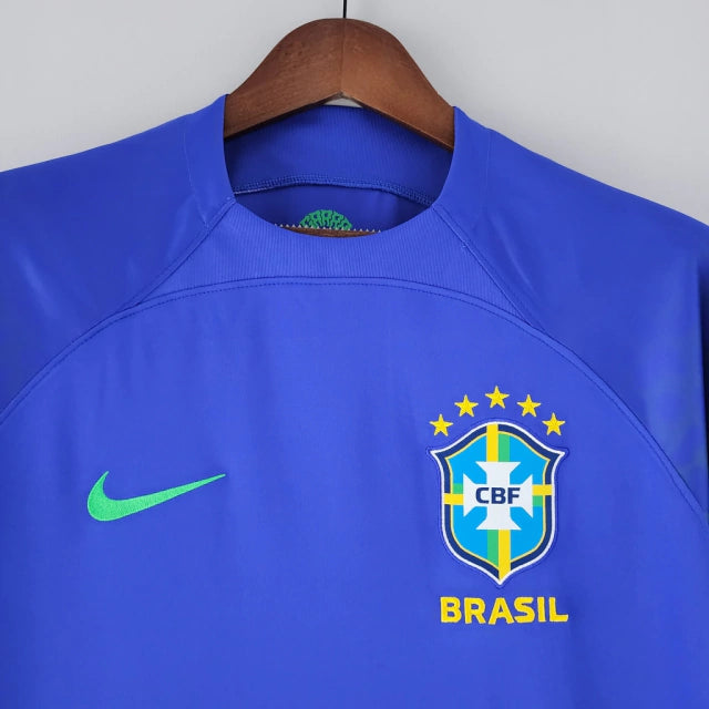 Camisa do Brasil II (Away) 2022 - Torcedor Masculina - Azul - Manto Elegante