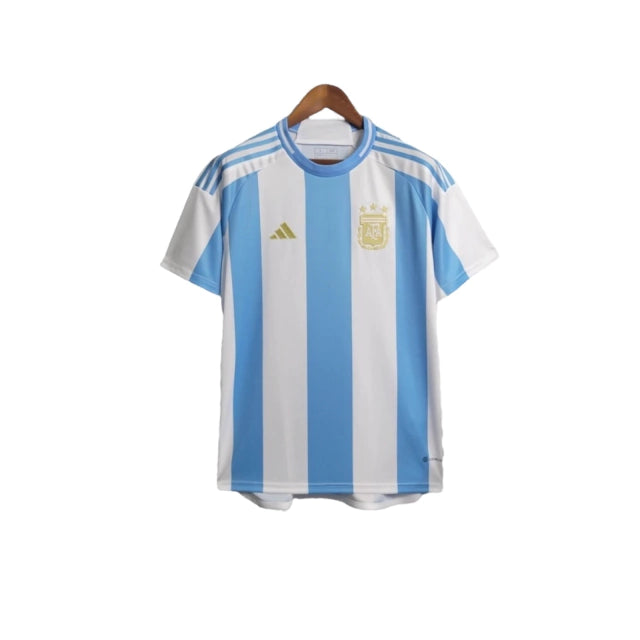 Camisa Seleção da Argentina I (Home) 24/25 - Torcedor Masculina - Branco e Azul - Manto Elegante