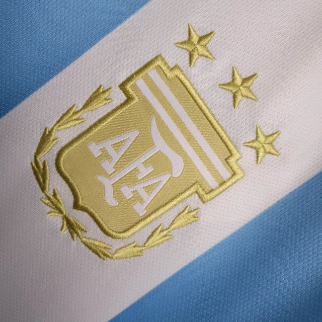 Camisa Seleção da Argentina I (Home) 24/25 - Torcedor Masculina - Branco e Azul - Manto Elegante