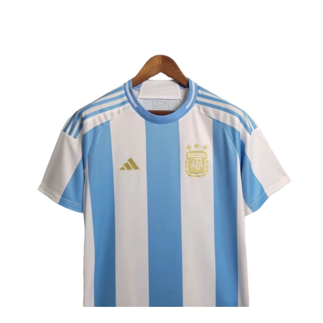 Camisa Seleção da Argentina I (Home) 24/25 - Torcedor Masculina - Branco e Azul - Manto Elegante