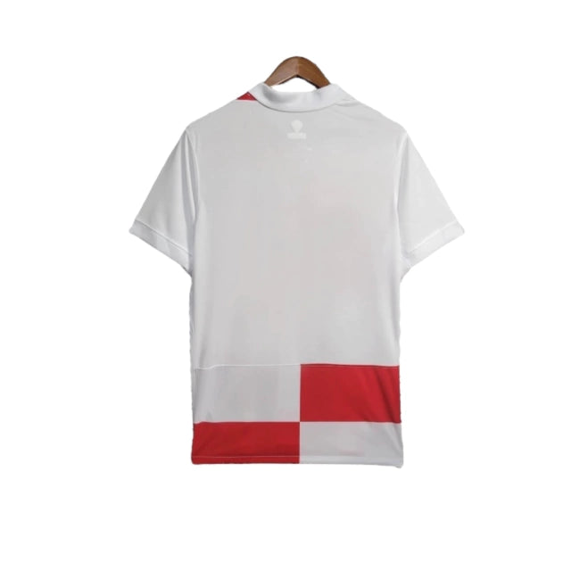 Camisa Seleção da Croácia I (Home) 24/25 - Torcedor Masculina - Branco - Manto Elegante
