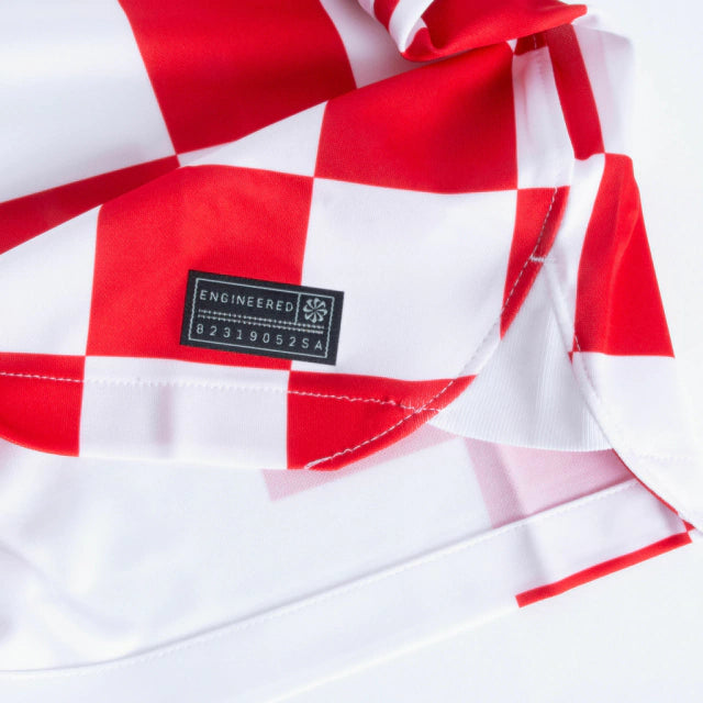 Camisa Seleção da Croácia I (Home) 2022 - Torcedor Masculina - Branco e Vermelho - Manto Elegante