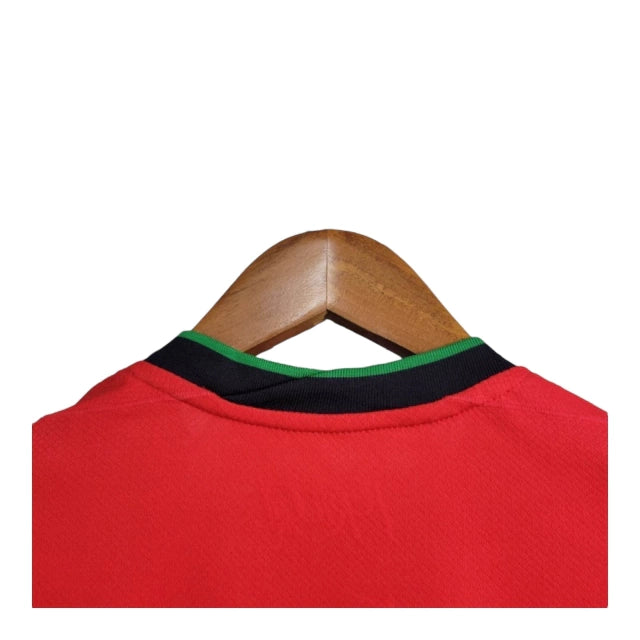 Camisa Seleção de Portugal I (Home) 24/25 - Torcedor Masculina - Vermelho - Manto Elegante