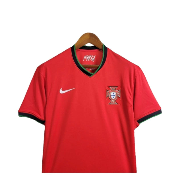 Camisa Seleção de Portugal I (Home) 24/25 - Torcedor Masculina - Vermelho - Manto Elegante