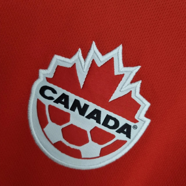 Camisa Seleção do Canadá I (Home) 2022 - Torcedor Masculina - Vermelho - Manto Elegante