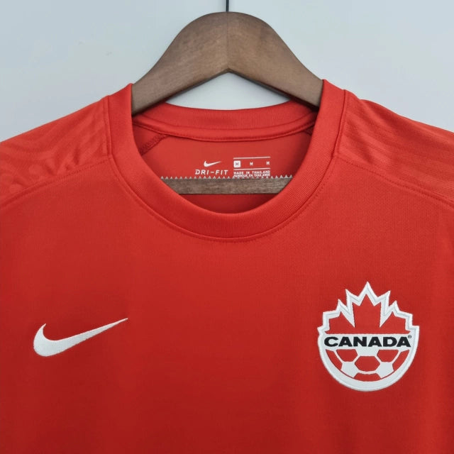 Camisa Seleção do Canadá I (Home) 2022 - Torcedor Masculina - Vermelho - Manto Elegante