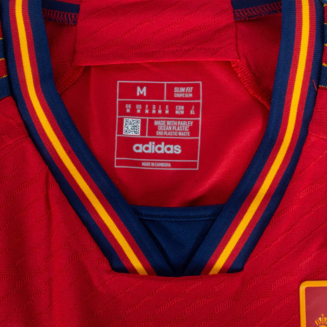 Camisa Seleção da Espanha I (Home) 2022 - Torcedor Masculina - Vermelho - Manto Elegante