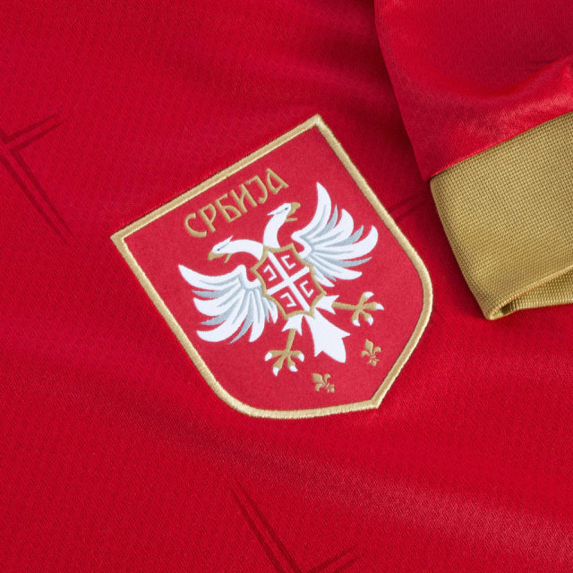 Camisa Seleção da Sérvia I (Home) 2022 - Torcedor Masculina - Vermelho - Manto Elegante