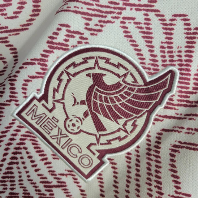 Camisa Seleção do México II (Away) 2022 - Torcedor Masculina - Branco - Manto Elegante