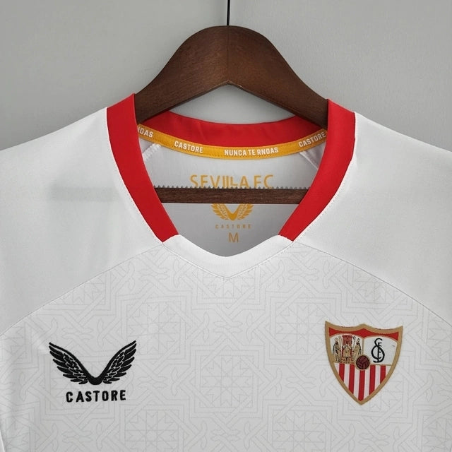 Camisa Sevilla I (Home) 22/23 - Torcedor Masculina - Branco - Manto Elegante