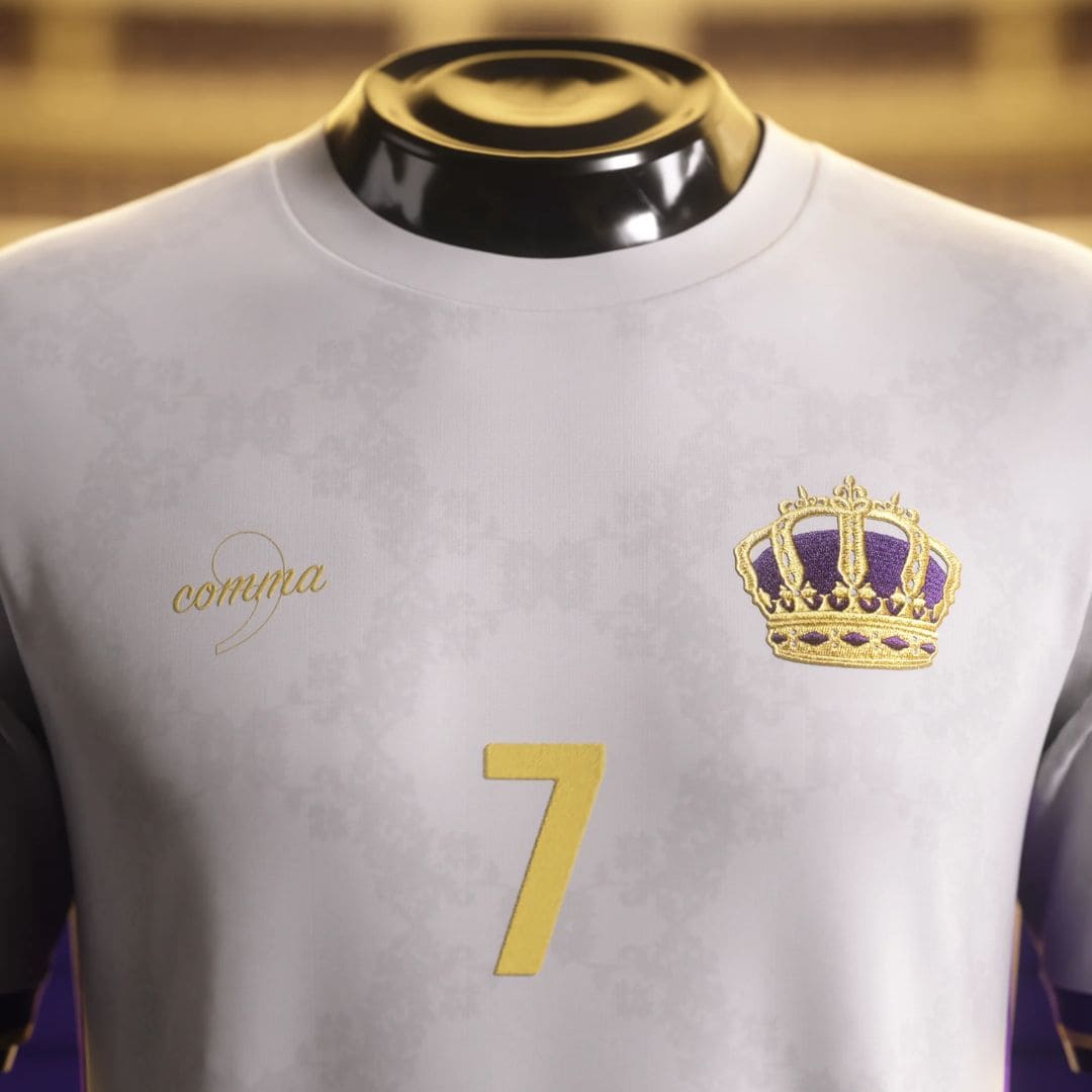Camisa "Legends Of Madrid" 24/25 - CR7 #7 THE SIU - Edição Especial Trio BBC - Torcedor Masculina - Branco