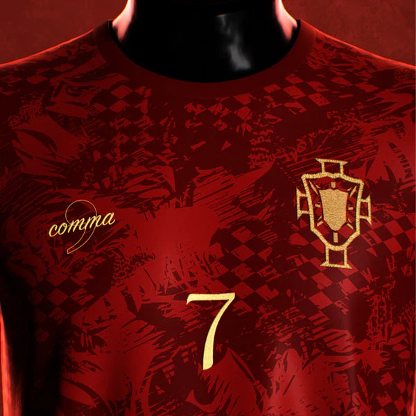Camisa "The Siu" Cristiano Ronaldo 7 24/25 - Torcedor Masculina - Vermelho