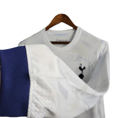 Camisa Manga Longa Tottenham I (Home) 23/24 - Torcedor Masculina - Branco - Manto Elegante