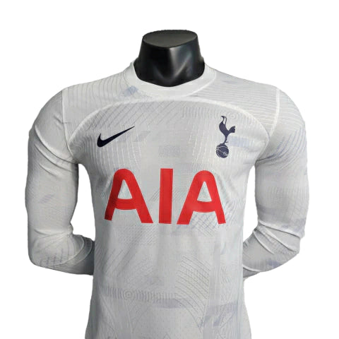 Camisa Manga Longa Tottenham I (Home) 23/24 - Jogador Masculina - Branco - Manto Elegante
