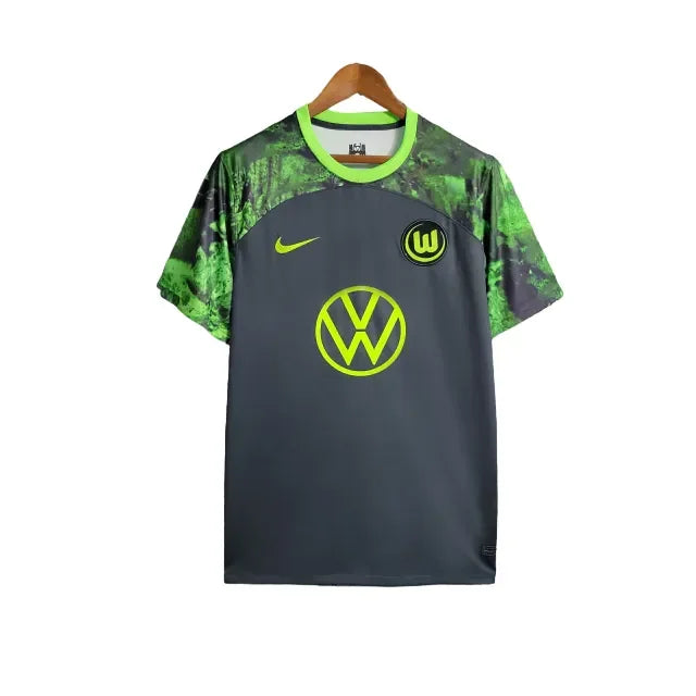 Camisa Wolfsburg II (Away) 23/24 - Torcedor Masculina - Preto - Manto Elegante