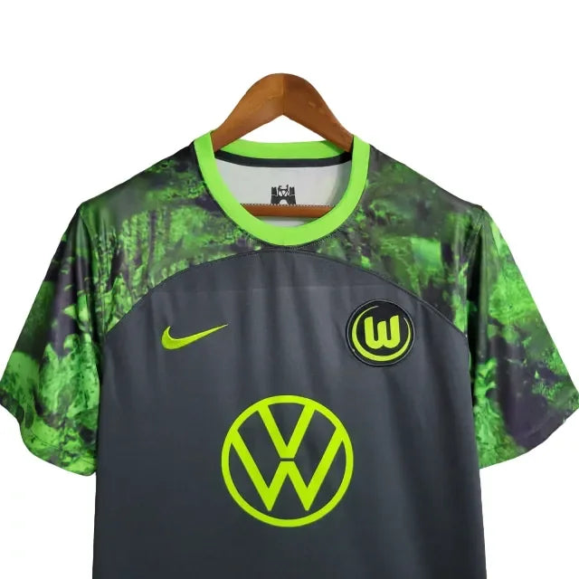 Camisa Wolfsburg II (Away) 23/24 - Torcedor Masculina - Preto - Manto Elegante