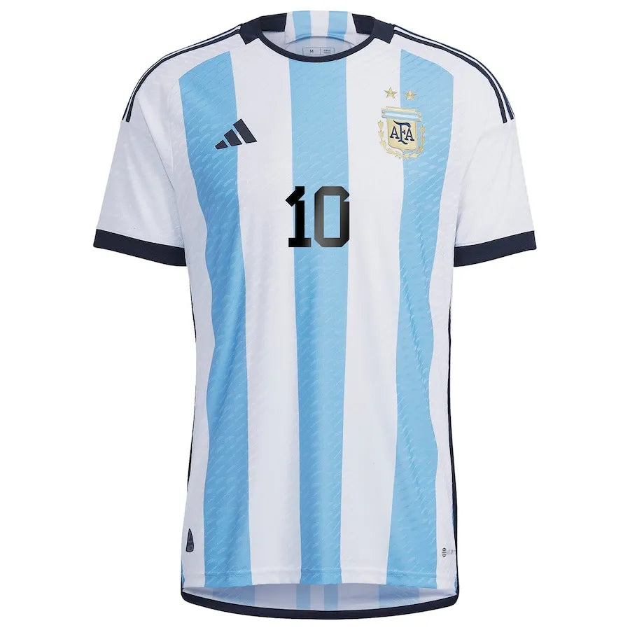 Camisa Seleção Argentina I (Home) 2022 - Torcedor Masculina - Azul e Branco - Manto Elegante
