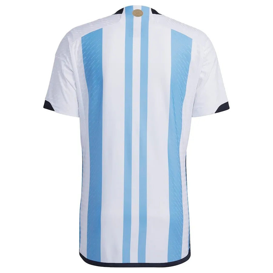Camisa Seleção Argentina I (Home) 2022 - Torcedor Masculina - Azul e Branco - Manto Elegante
