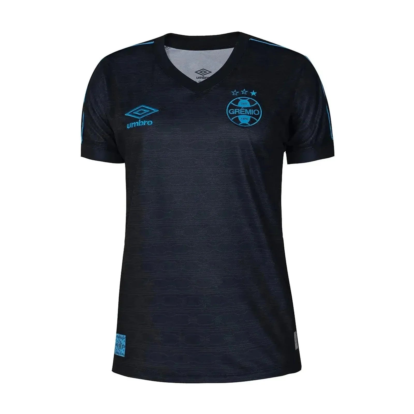 Camisa Grêmio III 23/24 - Torcedor Feminina - Preto - Manto Elegante