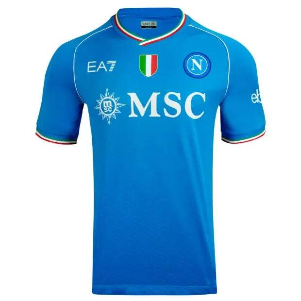 Camisa Napoli I (Home) 23/24 - Torcedor Masculina - Azul - Manto Elegante