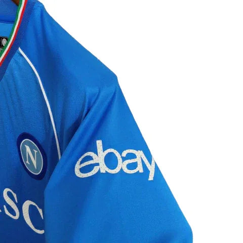 Camisa Napoli I (Home) 23/24 - Torcedor Masculina - Azul - Manto Elegante