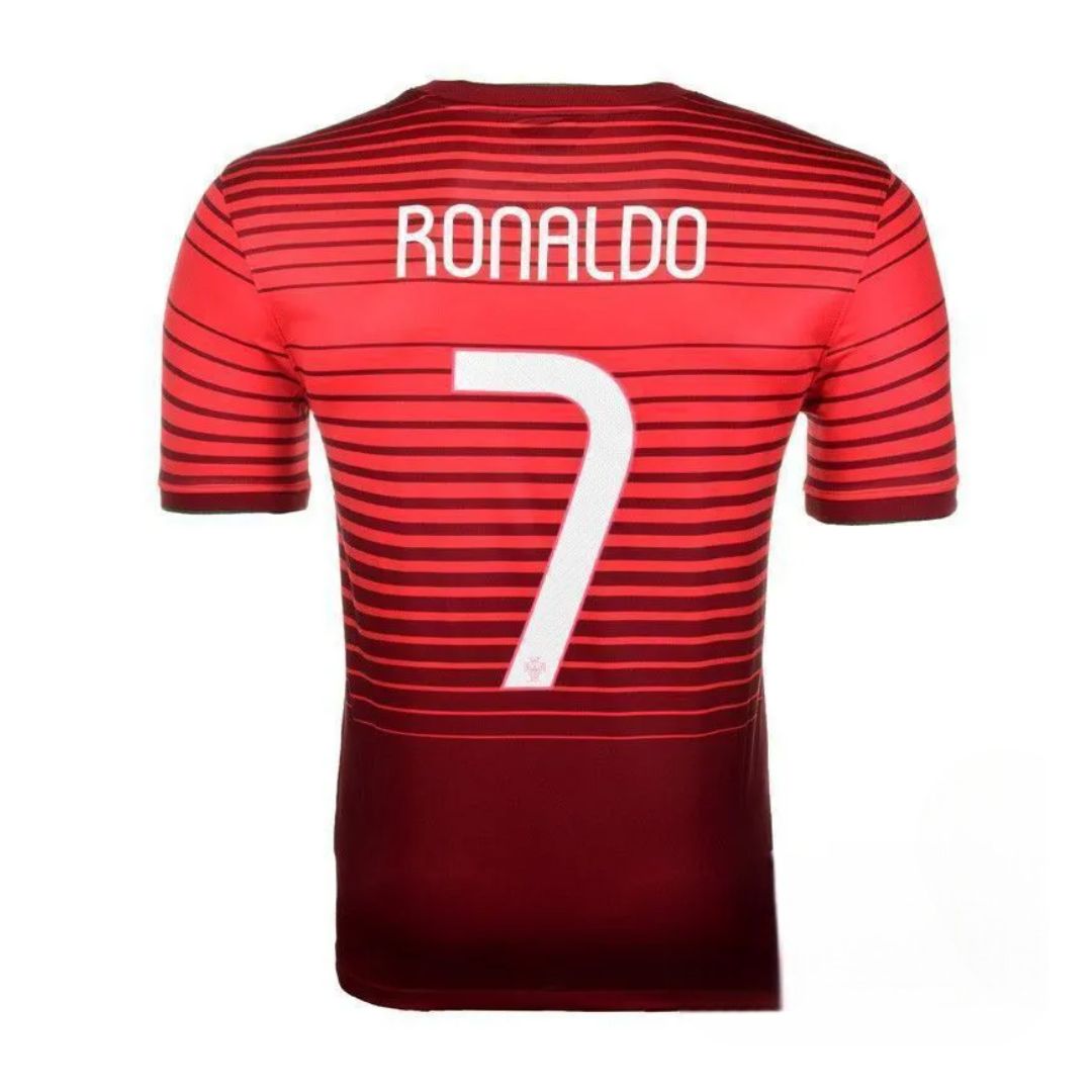 Camisa Retrô Portugal I Cristiano Ronaldo #7 2014 - Torcedor Masculina - Vermelho