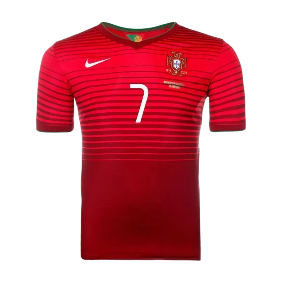 Camisa Retrô Portugal I Cristiano Ronaldo #7 2014 - Torcedor Masculina - Vermelho