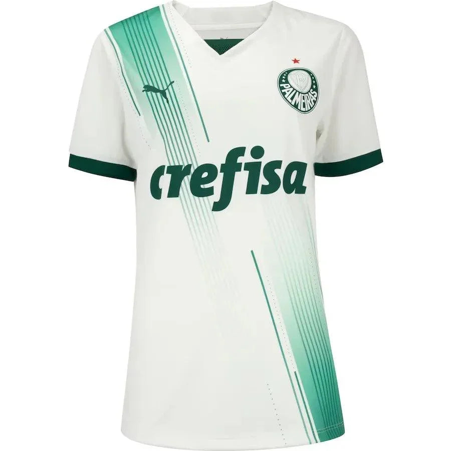 Camisa Palmeiras II 23/24 - Torcedor Feminina - Branco - Manto Elegante