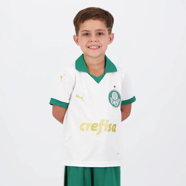 Conjunto Infantil Palmeiras II 24/25 - Branco
