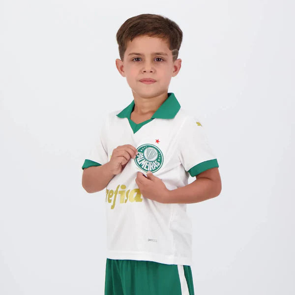 Conjunto Infantil Palmeiras II 24/25 - Branco
