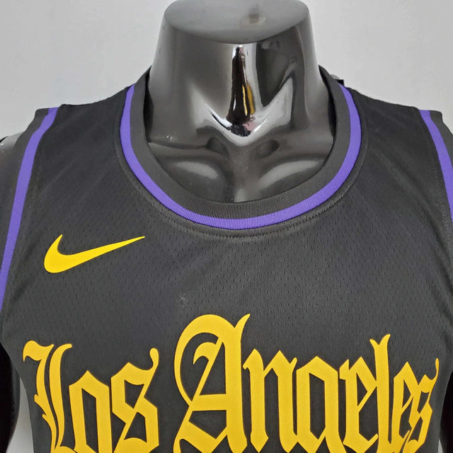 Camiseta Regata Los Angeles Lakers - Masculina - Preto e Roxo