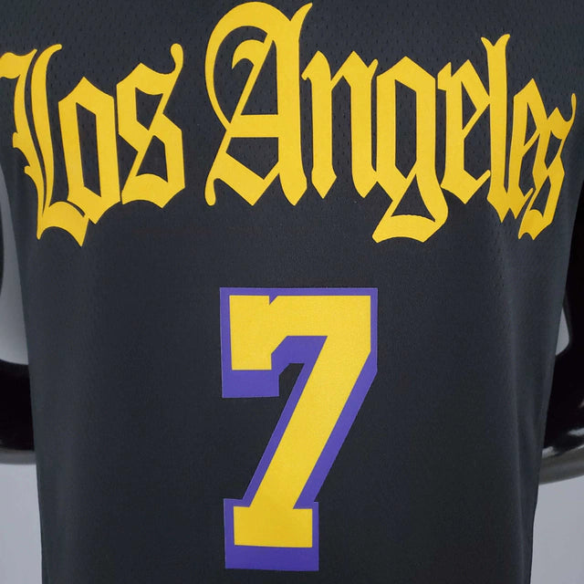 Camiseta Regata Los Angeles Lakers - Masculina - Preto e Roxo